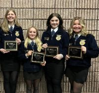  Amelia Ralston, Jayden Gossett, Kaylee Tuttle and Laura Kennedy